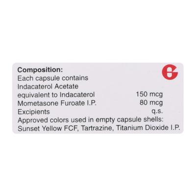 INDAMET 80 Capsule 15's - Asthma/COPD-Ast