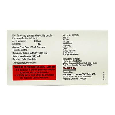 Orpenem ER 300mg Tablet 6'S - Bacterial Infections-OBL