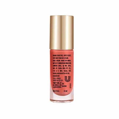 Lakme 9To5 Overtime Shine Nail Colour Coral Haze 6 ml - Nail Polish