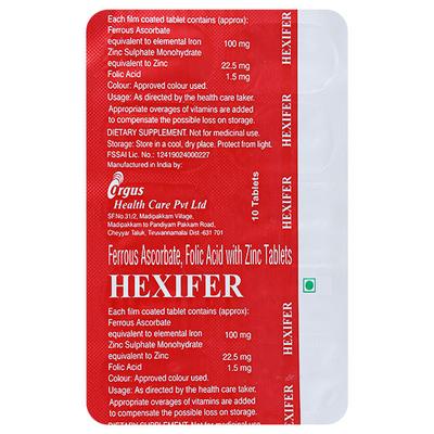 HEXIFER Tablet 10's - Supplements-Vam