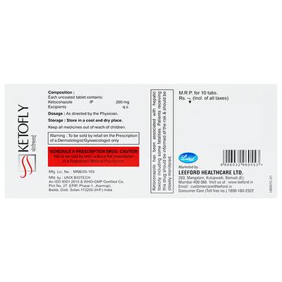 KETOFLY Tablet 10's - Fungal Infections-Anf