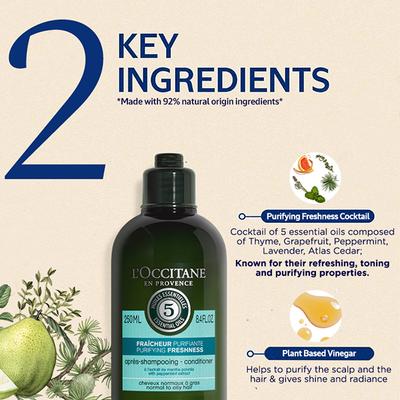 L'Occitane Purifying Freshness Conditioner 75 ml - Conditioners