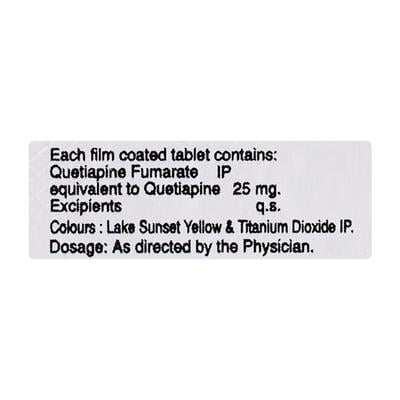 Quser 25mg Tablet 10'S - Schizophrenia-Aps