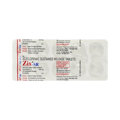 ZIX SR 200mg Tablet 10'S - Pain relief-Nsa