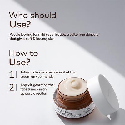 The Face Shop Alltimate Vegan Mucin Peptide 8 Cream 50 ml - Face Moisturizers