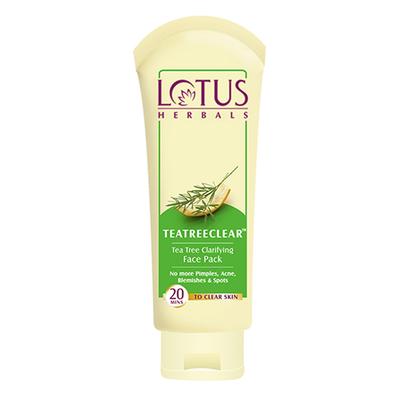 Lotus Herbals Teatree Clear Clarifying Face Pack 120 gm - Face Packs