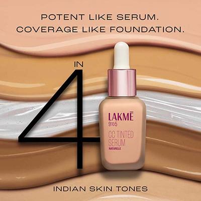 Lakme Cc Tinted Serum With 2% Hyaluronic Acid - Naturelle 30 ml - Face Serum