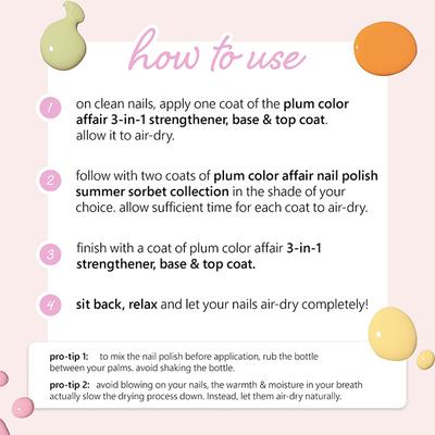 Plum Color Affair Nail Polish Summer Sorbet Collection - Mint - 154 11 ml - Nail Polish