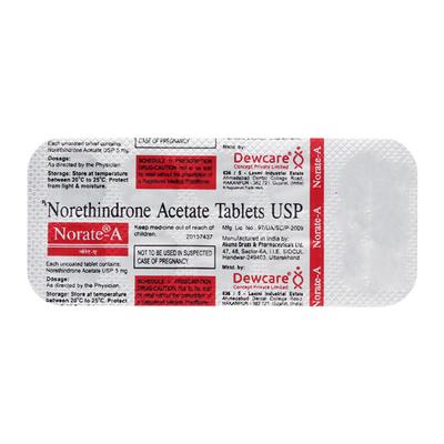 NORATE A 5 Tablet 10's - Hormonal Therapy-Oes