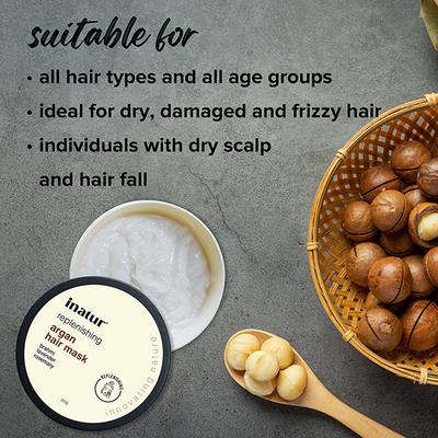 Inatur Keratin Damage Control Hair Mask 200 gm - Hair Masks & Packs