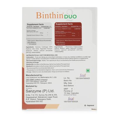 BINTHIN DUO M&E Capsule 2x15's - Supplements-Sup