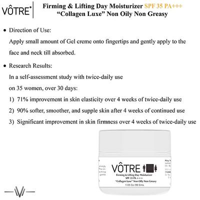 Votre Firming & Lifting Collagen Luxe SPF 35 PA++ Day Moisturiser 30 gm - Face Moisturizers
