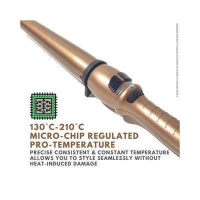 Alan Truman Gold Ceramic Wand X-Large (38-25Mm) 1's - Rollers & Curlers