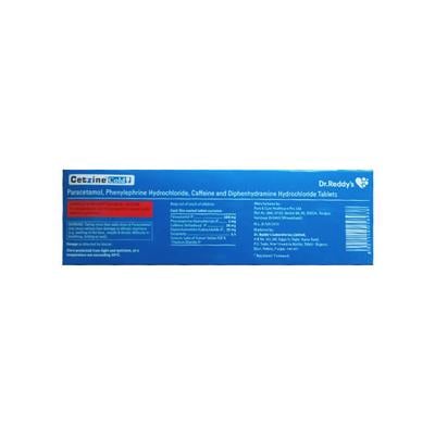 CETZINE COLD Tablet 10's - Cough And Cold-Cou