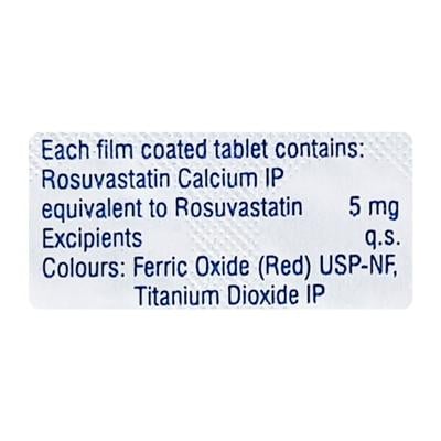 Rosuvas 5mg Tablet 15'S - High Cholesterol-Dys