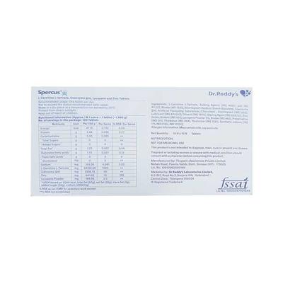 Spercus 1000/50/2.5/10 mg Tablet 10'S - Supplements-Vam