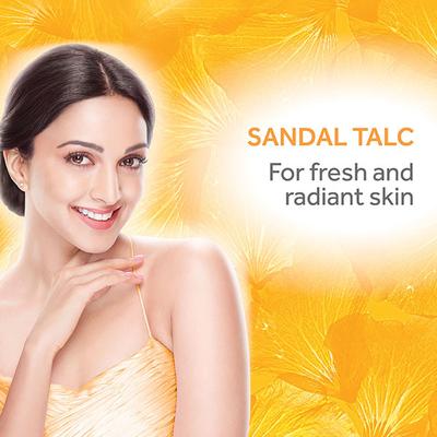 Pond's Sandal Radiance Talcum Powder, Natural Sunscreen 100 gm - Body Sunscreen