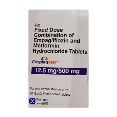 COSPIAQ MET 12.5/500mg Tablet 10's - Diabetes-Ant