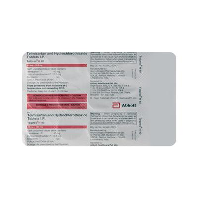 Telpres H 40mg Tablet 15'S - Hypertension-Ang
