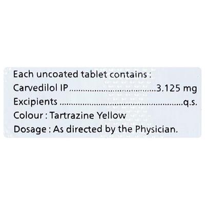 CARDIBEST 3.125 Tablet 10's - Hypertension-Bet
