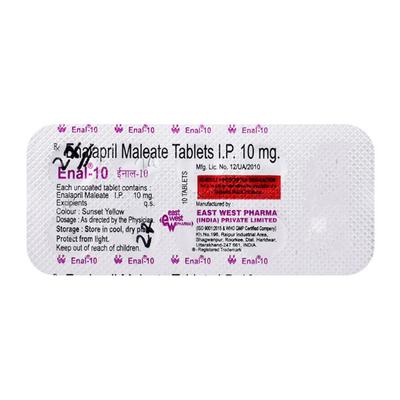 Enal 10mg Tablet 10'S - Hypertension-ACE
