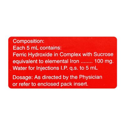 Vitcofol S 100mg Injection 5ml - Anaemia-VMA