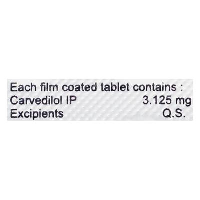 CARVEFINE 3.125 Tablet 10's - Hypertension-Bet
