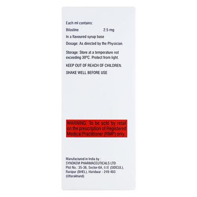 BILASURE Oral Solution 60ml - Allergies-Ant