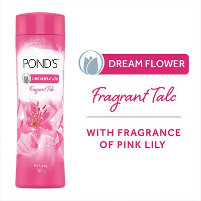 Pond's Dreamflower Fragrant Talcum Powder, Pink Lily 400 gm - Talcum Powders