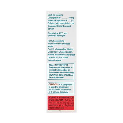 CARBOTERO 150mg Injection 15ml - Cancer Oncology-Cyt