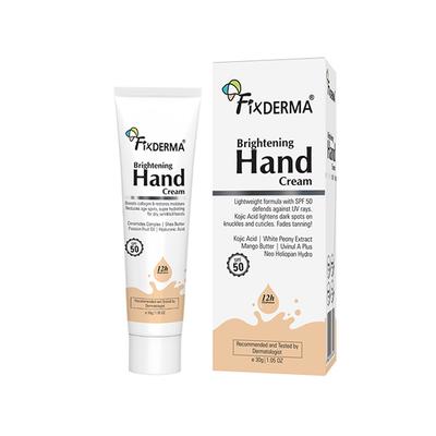 Fixderma Brightening Hand Cream for Women and Men, for Dry and Rough Hands All Skins Types 30 gm - Night Cream