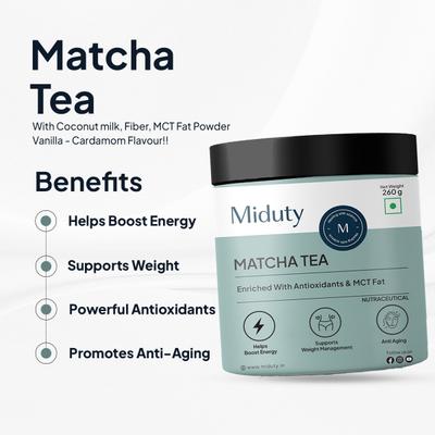 Miduty Matcha Tea Powder 260 g - Green/Herbal Teas