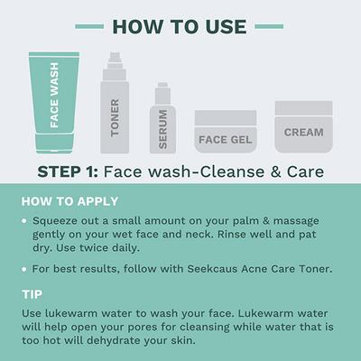 SEEKCAUS Acne Care Face Wash 120 ml - Face Wash & Cleansers