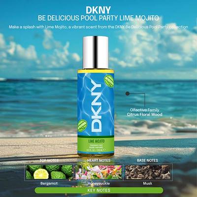 DKNY Be Delicious Pool Party Lime Mojito Fragrance Mist 250 ml - Women Perfumes (Edt/Edp)