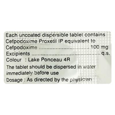 Opox DT 100mg Tablet 10'S - Bacterial Infections-Cep