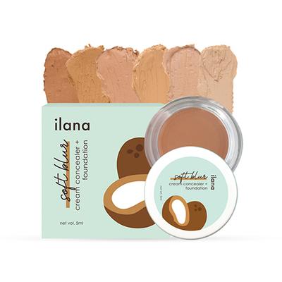 Ilana Soft Blur Cream Concealer & Foundation with SPF 50 Sea Shell 5 gm - Concealer