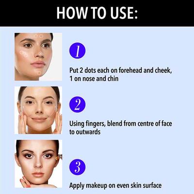 Blue Heaven Flawless Make-Up Base Primer Fills Pores & Fine Lines Silk Matte Finish 30gm - Primer
