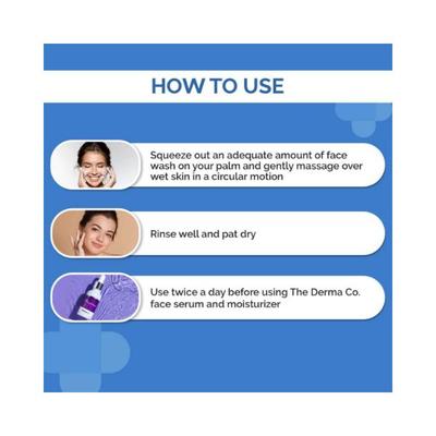 The Derma Co. 1 Percent Salicylic Acid Gel Daily Face Wash for Active Acne 100ml - Face Washes