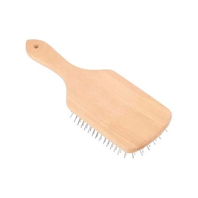 Bronson Professional Paddle Hair Brush Wooden with Steel Bristles 12's - Hair Brushes