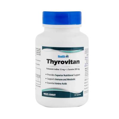 Healthvit Thyrovitan L-Tyrosine Iodine- Capsules 60's - Calcium And Minerals