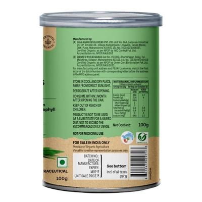 Organic India Wheat Grass Powder 100 gm - Speciality Medicines