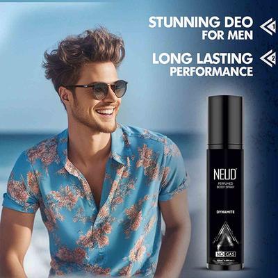 NEUD Dynamite Perfumed Body Spray for Men, No Gas Deodorant with Long-Lasting Fragrance 120 ml - Men Perfumes (Edt/Edp)