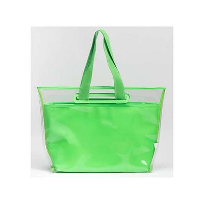 Colorbar The Bold and Beautiful Tote - Neon Green 780 gm - Makeup Pouches