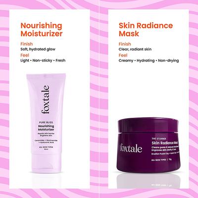 Foxtale Oil Free Radiance Kit - Festive Glow, Oil-Free Radiance 1's - Facial Kits