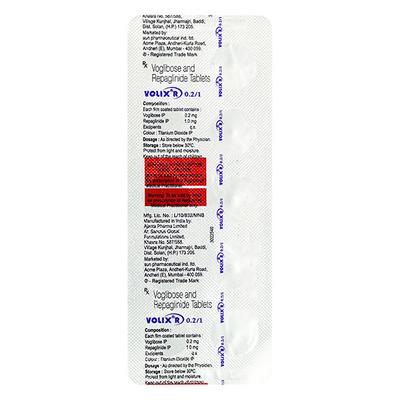 VOLIX R 0.2/1 Tablet 10's - Diabetes-Ant