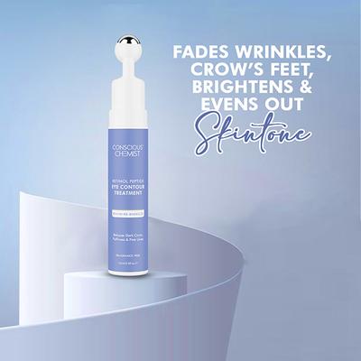 Conscious Chemist Under Eye Treatment Serum Time Release formula Caffeine & Peptides 10ml - Under Eye Creams & Serums