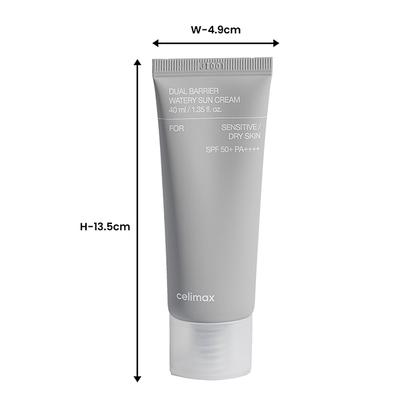 Celimax Dual Barrier Watery Sun Cream SPF 50+ Pa++++, Lightweight 40 ml - Face Sunscreen