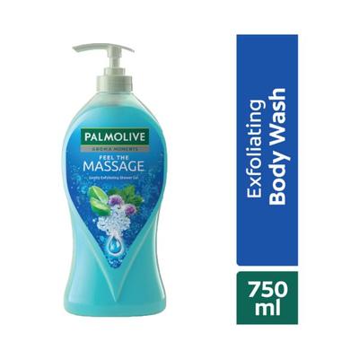 Palmolive Feel The Massage Body Wash Pump Bottle Body Scrub Based Showergel Bottle 750 ml - Shower Gels & Body Wash