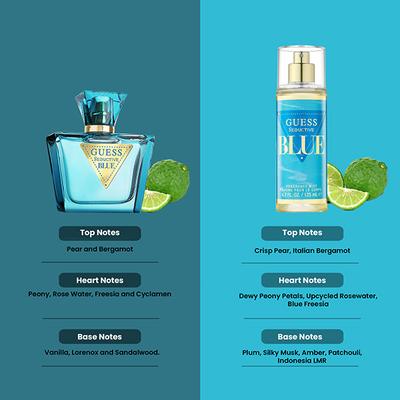 Guess Seductive Blue Eau De Toilette 75ml + Fragrance Mist 125ml 2's - Women Perfumes (Edt/Edp)