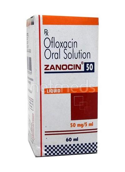 Zanocin 50mg Solution 60ml - Bacterial Infections-Qui